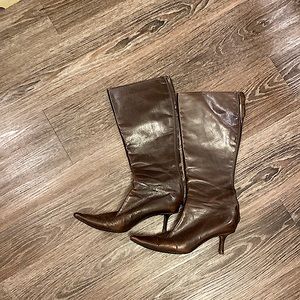 Jimmy Choo leather tall pointy boot. Fabulous for Spring!